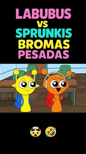 #shorts Labubus vs Sprunkis! 🎉😜 School Pranks 🎂💥