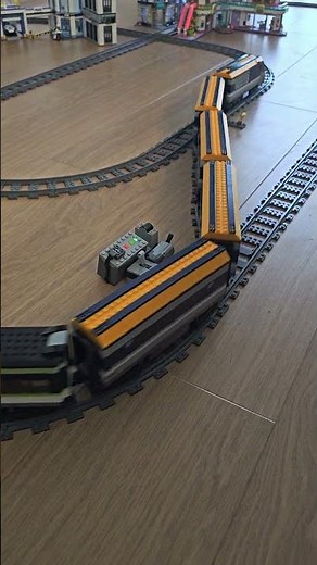 LEGO automatic switch motor test with long train!