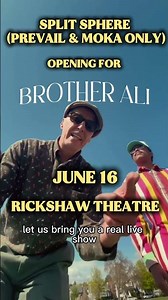 Prev and Moka (as Split Sphere) will be supporting Brother Ali’s Vancouver show on June 16th!