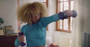 Home Gym Training Portrait Beautiful Fit Stock Footage Video (100% Royalty-free) 1090630491 | Shutterstock