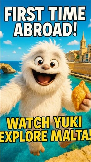 Yuki’s First Adventure Abroad! Exploring Malta’s Stunning Sights & Snacks 🥐🇲🇹