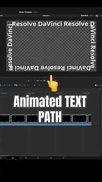 Make Your TEXT Follow a Path - DaVinci Resolve