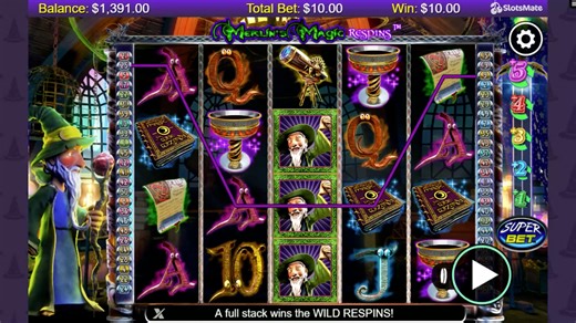 Merlins Magic Respins - Extra Bet