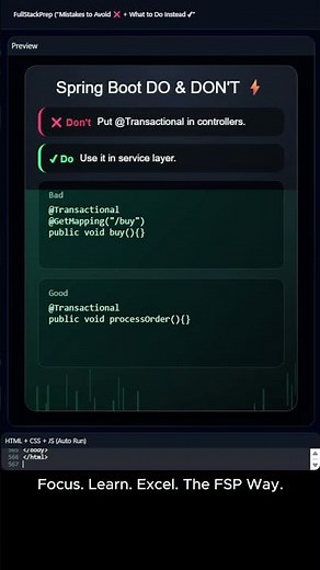 Stop These Spring Boot Mistakes! DO & DON'T for Every Java Dev