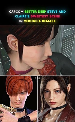 Capcom, Keep This Precious Scene In Remake😍 #shorts #shortsfeed #residentevil #claireredfield
