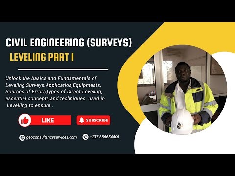 Introduction to Engineering Surveys Levelling Part 1