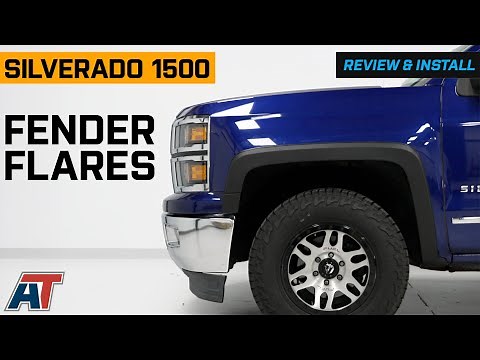 2014-2018 Silverado 1500 Fender Flares; Matte Black Review & Install