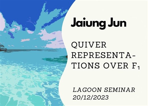 Jaiung Jun - Quiver representations over 𝔽₁