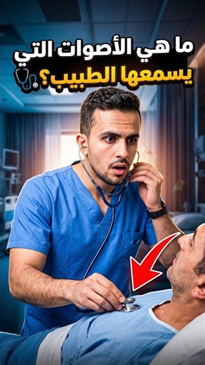 الدكتور بيسمع إيه لما يحط السماعة على صدرك؟ 🩺👀