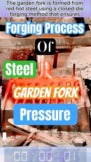 Forging Process of Steel Garden Fork Using Closed Die High-Pressure Forming