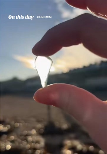 Perfectly Shaped Angel Wing Sea Glass Art
