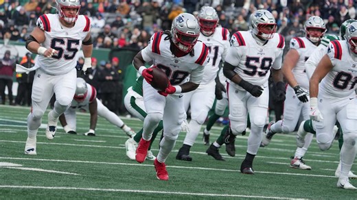 Rhamondre Stevenson's longest run of 2025 comes on spin move during 24-yard rush