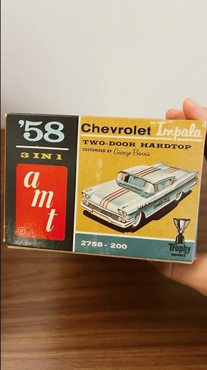 58 Chevy Impala Vintage Model Kit #modelcars #scalemodels #hobby