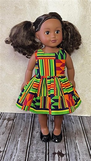 18in African Print Doll Dress. Handmade for American Dolls. - Etsy