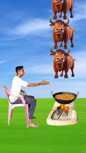 Food eating vs multi bull game funny vfx magic #funny #worldfunny #Comedy #videograms #fx_boy_naveed Facebook | Vfx Naveed