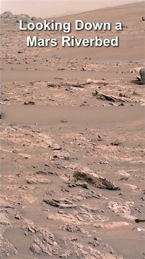 Looking Down a Mars Riverbed