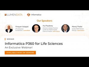 Informatica P360 for Life Sciences