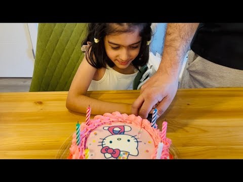 🎀 Allena’s 7th Birthday with a Hello Kitty Cake! 🎂🩷