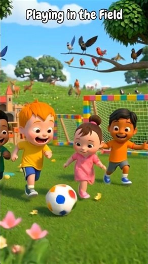 Kids Playing Soccer in the Field! ⚽️ | Fun Outdoor Adventures for Toddlers #kids #dreamlandtv