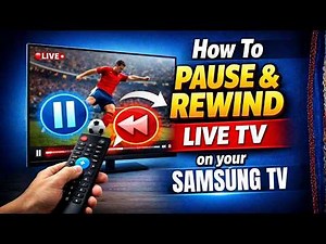 How To Pause and Rewind Live TV on your Samsung TV