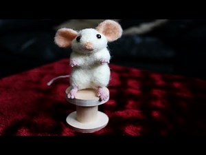needle felted Mouse craft