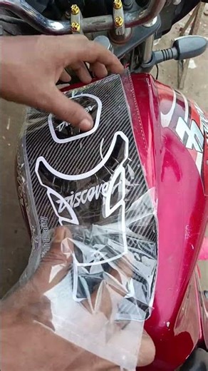 Easy Super DIY! 🎇✔️ Motorcycle Sticker Design Ideas Custom Oil Tank Wrap &Bike Modification Tutorial