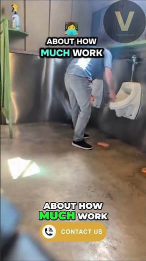 Spotless Restroom Transformation: The Unseen Work Behind Public Comfort! #shorts