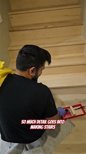 stair build project before and after. #construction #stairs #shorts