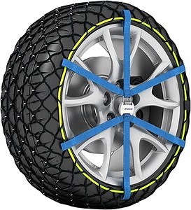 MICHELIN EASY GRIP EVOLUTION 15 Schneekette Auto Textilschneekette 2 Stück | Reifen Schneekette Ultraleistungsfähig Einfache Handhabung