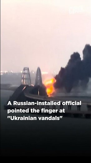 Satellite Images Show Crimea Bridge Damage From Explosion | Russia-Ukraine War