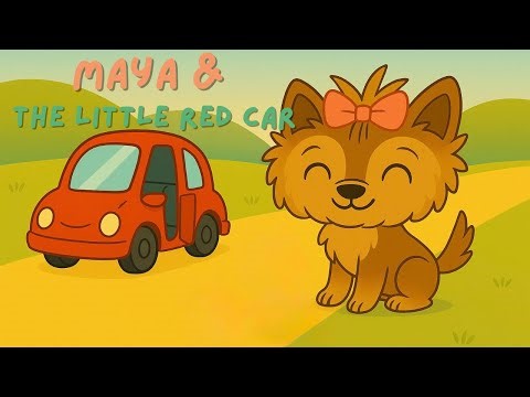 Maya and the Little Red Car 🚗 | Baby Learning English with Fun Animal Friends