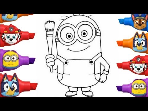 Easy Minion Drawing For Kids | Step By Step Art Lesson