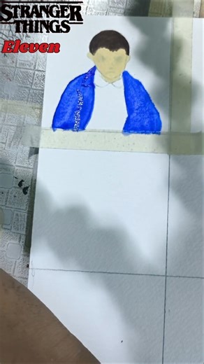 Eleven 🥰😍|| Easy stranger things drawing😍🥰|| #strangerthings #strangerthings5 #eleven #trending #art