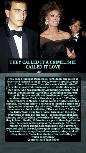 THEY CALLED IT A CRIME…SHE CALLED IT LOVE