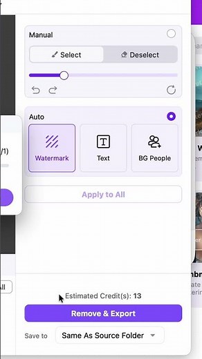 Remove watermarks in ONE click ✨