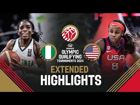 Nigeria 🇳🇬 v USA 🇺🇸 | Extended Highlights | FIBA Women's OQT 2024