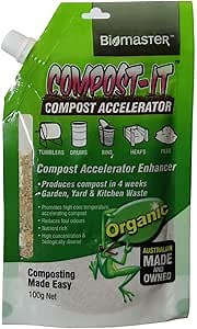 Amazon.com : Compost-It Compost Accelerator/Starter 100g Spout Pack for All Composting Systems, (100% Natural Concentrate) : Patio, Lawn & Garden