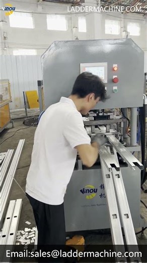 Aluminium Multi Purpose Ladder Making Machine with CNC Punching #machine #manufacturing