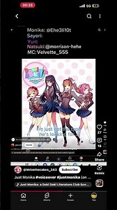 Just Monika #ddlc#ddlcmonika#voiceoveractor #voiceover