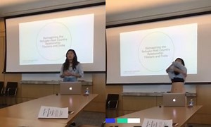 Joven se desnuda en plena sustentación porque una profesora criticó su atuendo