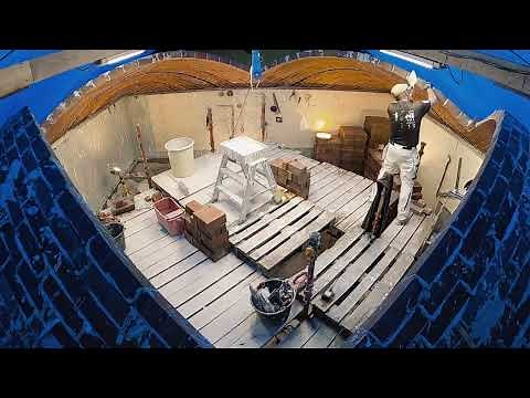 Defying gravity, Brick vaulted dome ceiling, built free standing without supports/formwork