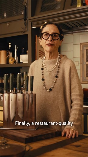 I've cooked professionally for decades, so I don’t mess around when it comes to knives. HexClad uses top-quality Japanese Damascus steel—and you can feel it with every slice. These knives are beautiful, balanced, and they stay razor sharp. Honestly? They’re just good. Prep is where the magic starts—don’t let a bad knife ruin it. Trust me on this one. | Nancy Silverton