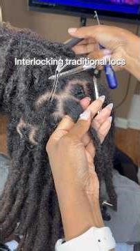 Interlocking Traditional Locs #interlockinglocs #locs #dreads