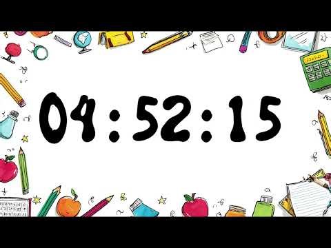5 Hour Study Timer with Alarm - Aesthetic School Study Marathon