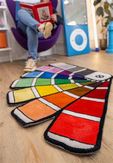 Pantone Chart Rug: EnotnaP Chart Rug™️ Colorful Design Studio Accent