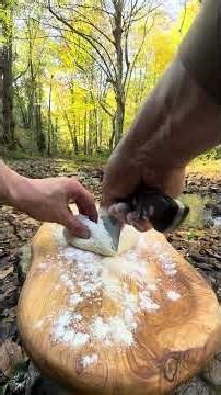 Cooking Bluefish on Hot Natural Stone – 🔥🐟 #short