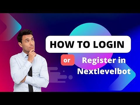 Nextlevelbot login process | Algo trade