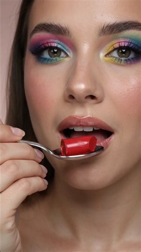 Eating Lipstick ASMR #makeup #eating #asmr #relaxing #lipstick #shorts
