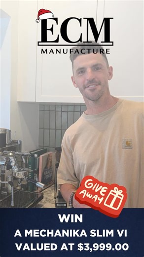 ECM Espresso Australia on Instagram: "🎄 ECM x Scott Pendlebury Christmas Giveaway! 🎄 Want to make your home coffee setup a game-changer? This Christmas, we’re giving YOU the chance to win an ECM home espresso machine - The Mechanika Slim Vi Here’s how to enter: ✅ Follow @ecmespressoau ✅ Hit the link in the @ecmespressoau bio to register 📅 Entries close Friday, 12th December at 11.59pm. 🏆 Winner announced Sunday, 14th December at 9am And if you don’t win? No stress—there is still 12 days of C