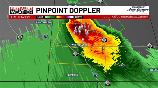 5.4K views · 26 reactions | #FirstAlertWeather: The National Weather Service has issued a SEVERE THUNDERSTORM WARNING effective until Aug 08 9:30PM EDT for the following counties: Ogemaw. Get to shelter IMMEDIATELY if you are in the path of this storm, and get the latest information at wnem.com/weather/alerts. | WNEMTV5news | Facebook